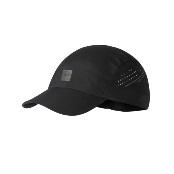 BUFF Pack Light Solid Black — gorra plegable negra