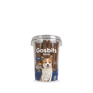 Gosbits Sticks Dog Fish - barretes de salmó per a gossos, 300 g