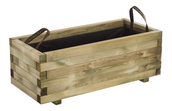 Jardinera Baroque rectangular de 73 litres