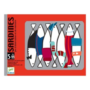 Cartes Sardines de Djeco — joc de memòria visual