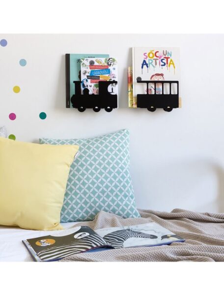 Prestatge infantil Tren negre — Be Creative Andorra