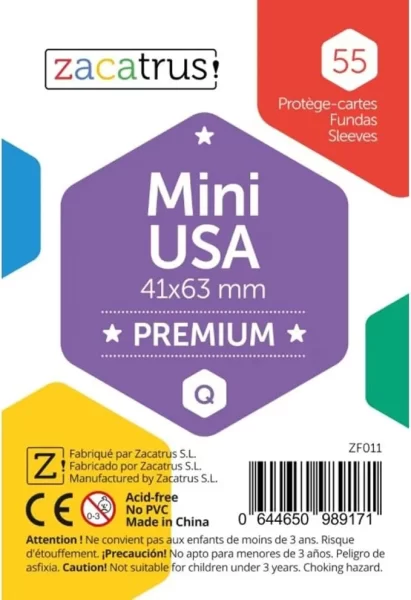 Fundes Zacatrus Mini USA Premium 41 × 63 mm — 55 unitats
