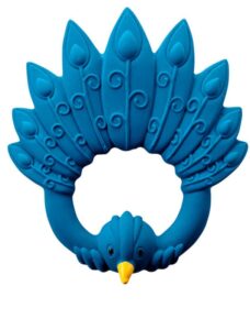 Mossegador Paó blau de goma natural — Be Creative Andorra