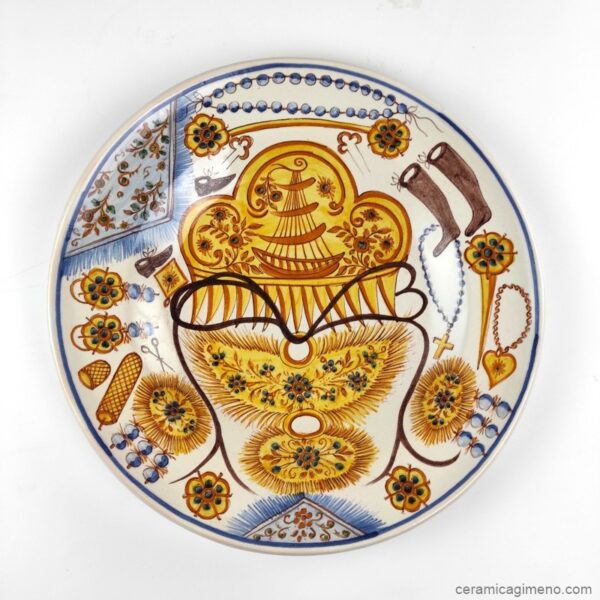 Plat de núvia Ajuar de 35 cm — Ceràmica Gimeno