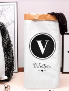 Sac de paper amb nom i inicial personalitzats - Be Creative Andorra