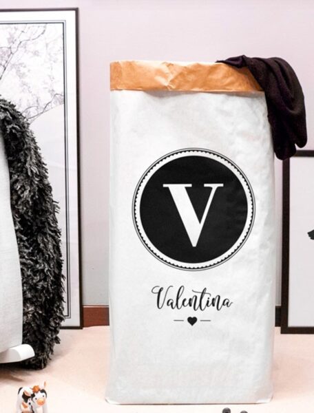 Sac de paper amb nom i inicial personalitzats - Be Creative Andorra