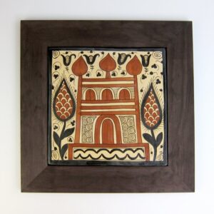 Socarrat Castell emmarcat de 30 cm — Ceràmica Gimeno