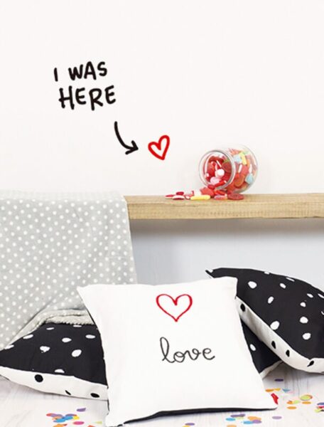 Vinil decoratiu I WAS HERE — Be Creative Andorra