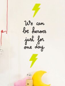Vinil We Can Be Heroes negre — Be Creative Andorra