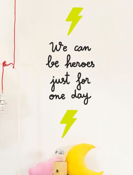 Vinil We Can Be Heroes negre — Be Creative Andorra